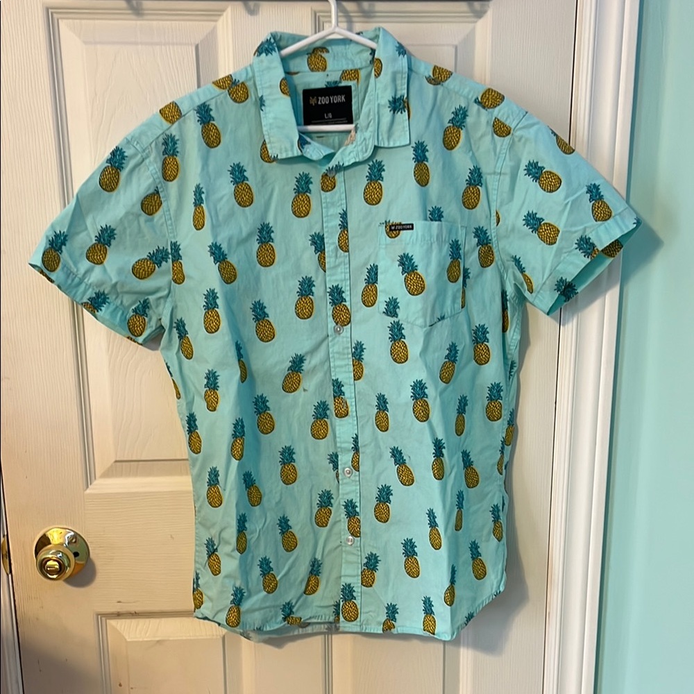 Zoo York Blue Pineapple Print Men's Shirt